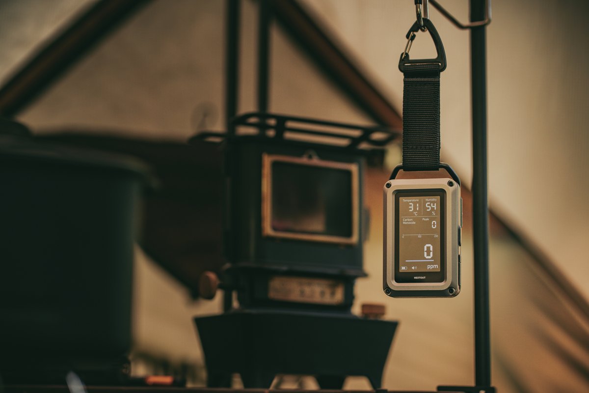 elecom_pr's tweet image. 見えない危険を見える安心に。
ネストアウトシリーズからアウトドアに振り切った一酸化炭素アラームが新発売です。