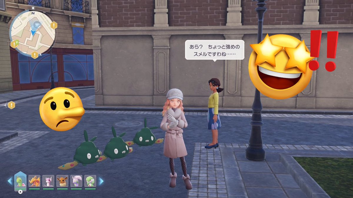 sg_u3u's tweet image. ポケモンZAそれはもう楽しすぎて楽しすぎて
毎日ミアレシティに入り浸ってるんだけど🗼
サブミッションでスメリングされてちょー笑ったww
星型のピィとお茶したり51で自撮りしたり星活してる⭐️
（スタちゃんの供給追えてません😂）