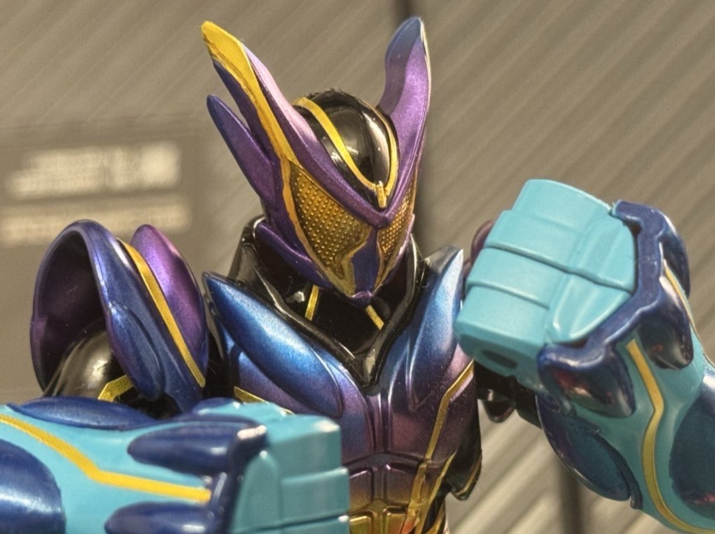 清河联合　紫銅帯騎士　三眼虎　ソフビ Clear eyes are perfect🤤🙏 #装動 #仮面ライダーガヴ