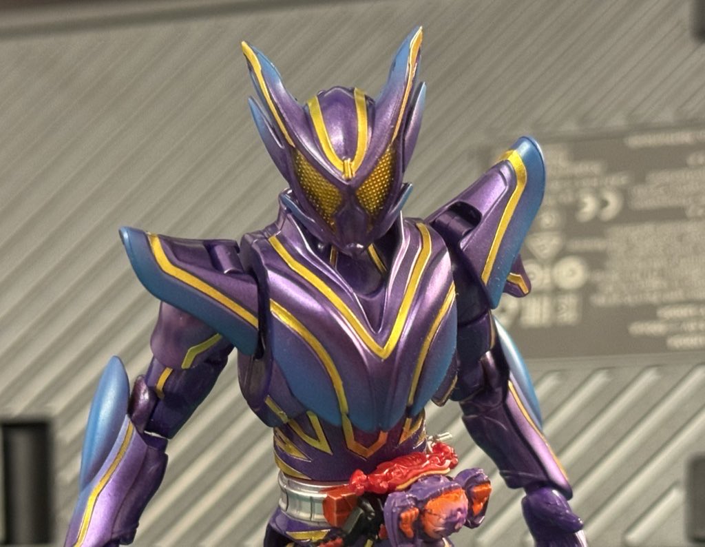 清河联合　紫銅帯騎士　三眼虎　ソフビ Clear eyes are perfect🤤🙏 #装動 #仮面ライダーガヴ