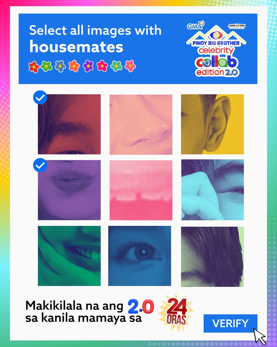 ABSCBN's tweet photo. Sino kaya ang ma-veverify tonight? ๐
Housemates reveal MAMAYA sa 24 Oras! ๐ฅ
PBB Celebrity Collab Edition 2.0
Oct 25, 6:15PM.
#PBB20 #PBBCollab2point #PBB20Reveal https://t.co/RsLC0ovAHQ