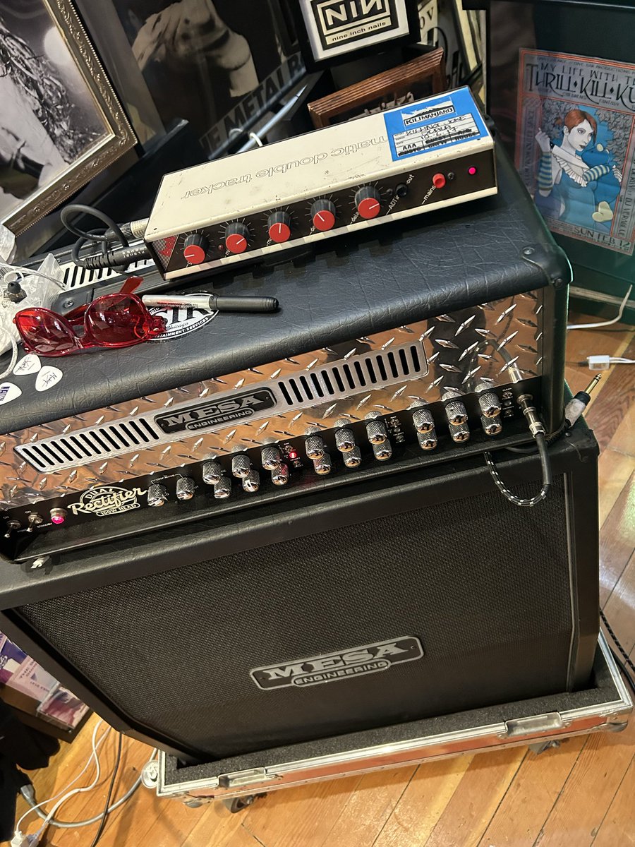 Been rocking a <a href="/MesaBoogie/">MESA/Boogie</a>  Dual Rectifier 100W head at the Extremities rehearsals this week with Martin Atkins &amp; co. Really sizzles and captures the Geordie roar (Burman amps UK were based on Mesa Boogie gain stack)