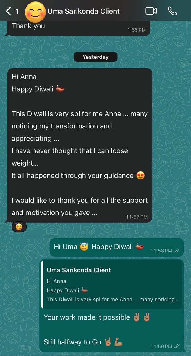 SrinivasFitness's tweet image. Best Diwali 🪔 wishes I got this year 😇