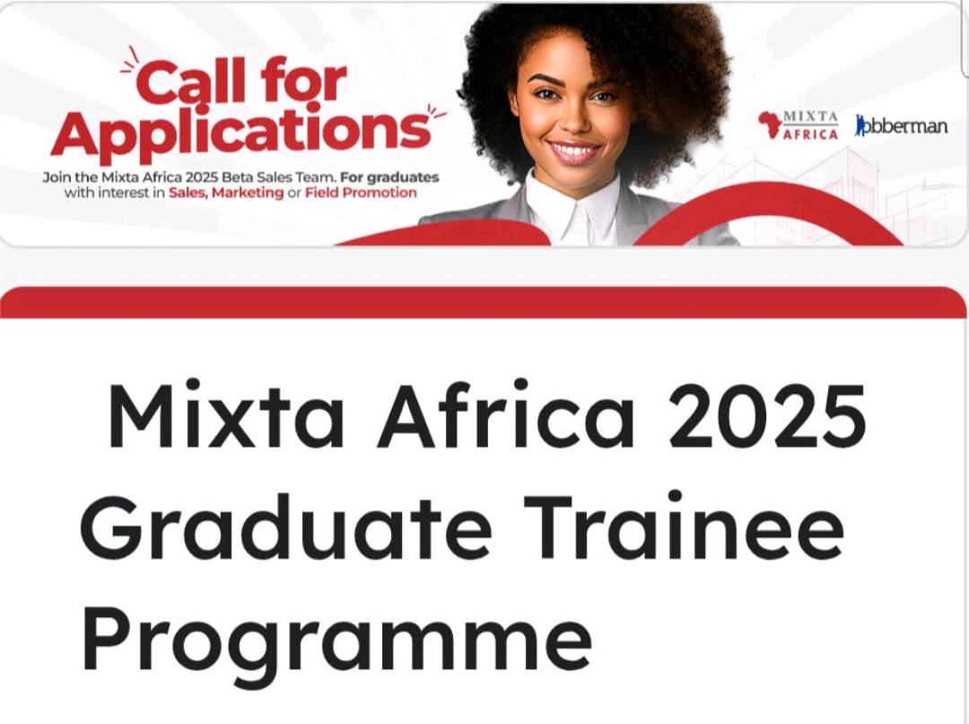 Jobstream_HR's tweet image. View profile for Nyeche Ogbara
Nyeche Ogbara  2nd
Web Dev | Digital Marketer 📊 | Content Developer| A Freelancer ✎| Networking Engineer| Computer Maintenance 🖥 Hardware &amp;amp; Software| Data Analyst | Tech Consultant| Etc.

2h

Mixta Africa Graduate Trainee Programme 2025.

Are you…