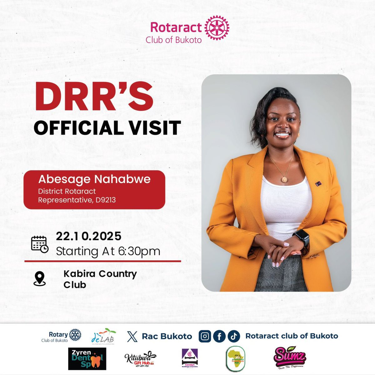 RACBukoto's tweet photo. This Wednesday, we’re delighted to host DRR @AbesageN ,our District Rotaract Representative, D9213, for her official visit to the Rotaract Club of Bukoto! 

It’s more than a fellowship it’s a celebration of leadership, service, and the collective power of Rotaract. https://t.co/pmMvfeP6Ad