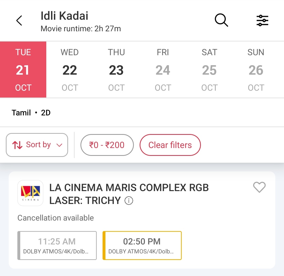 #IdliKadai Today Bookings 🔥
 Day - 21 🔥

<a href="/dhanushkraja/">Dhanush</a>