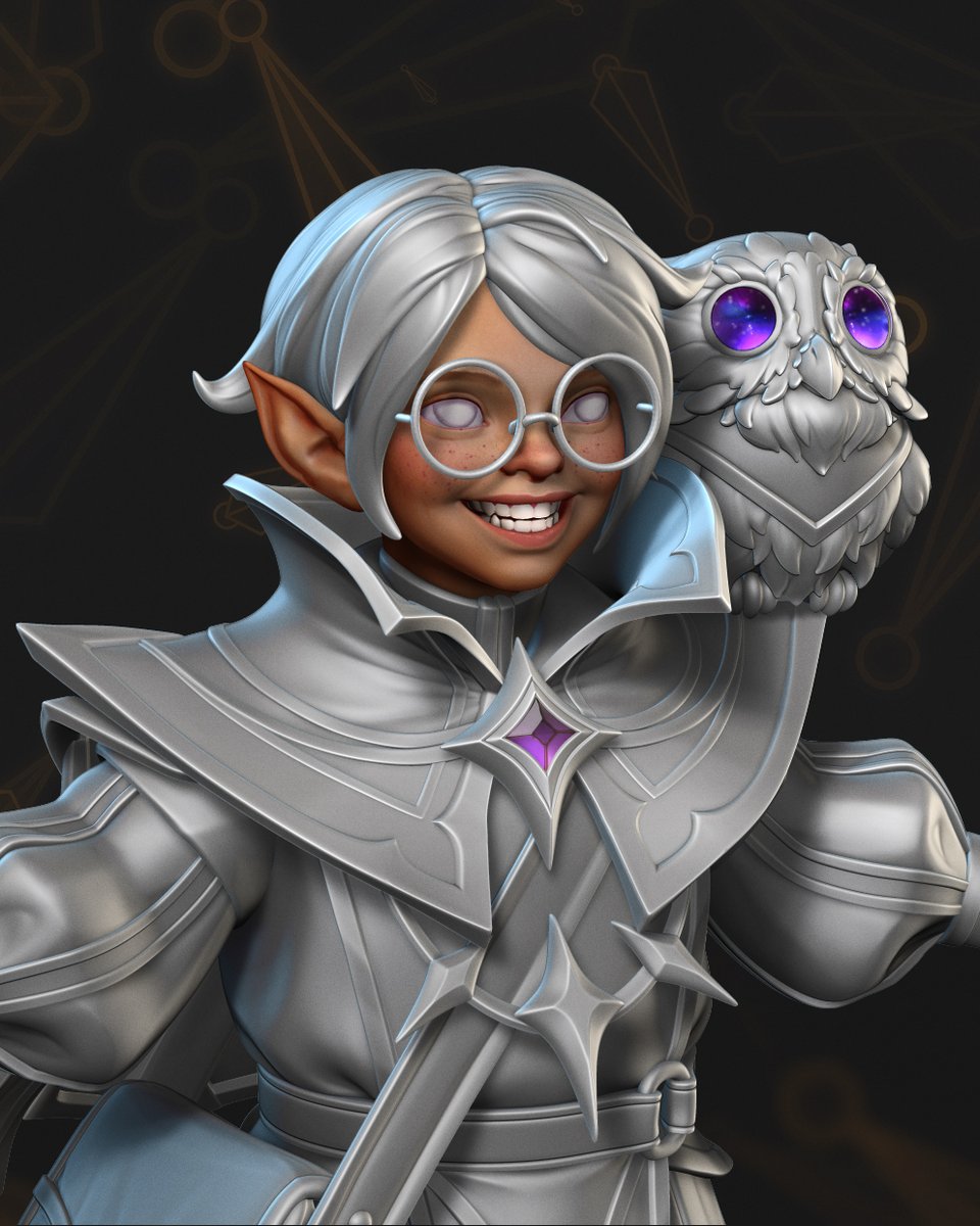 Root_Bone's tweet image. Invoker — The Celestial Magister ✨ 
A closer look at the sculpt stage of our latest Dota 2 set. 3D modeling, sculpting, and texturing by our team at @root_bone
Concept art by @NightcNora

See the full project and additional views on our ArtStation.  

#GameArt #3DArt…