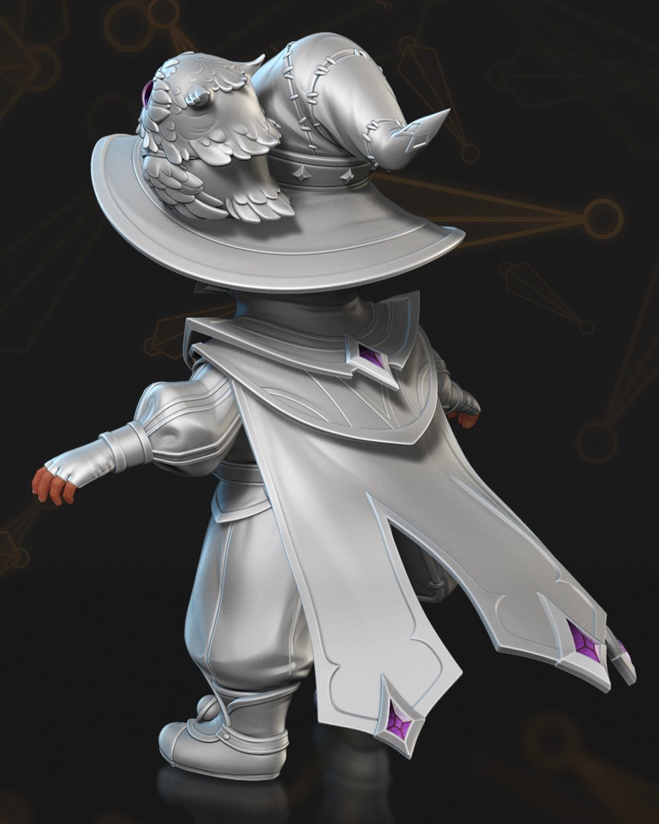 Root_Bone's tweet image. Invoker — The Celestial Magister ✨ 
A closer look at the sculpt stage of our latest Dota 2 set. 3D modeling, sculpting, and texturing by our team at @root_bone
Concept art by @NightcNora

See the full project and additional views on our ArtStation.  

#GameArt #3DArt…