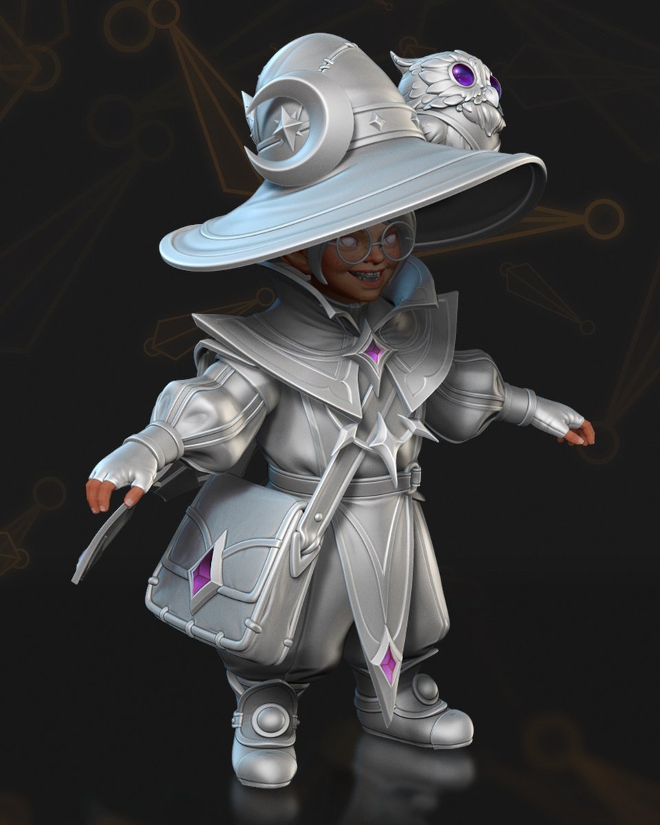 Root_Bone's tweet image. Invoker — The Celestial Magister ✨ 
A closer look at the sculpt stage of our latest Dota 2 set. 3D modeling, sculpting, and texturing by our team at @root_bone
Concept art by @NightcNora

See the full project and additional views on our ArtStation.  

#GameArt #3DArt…