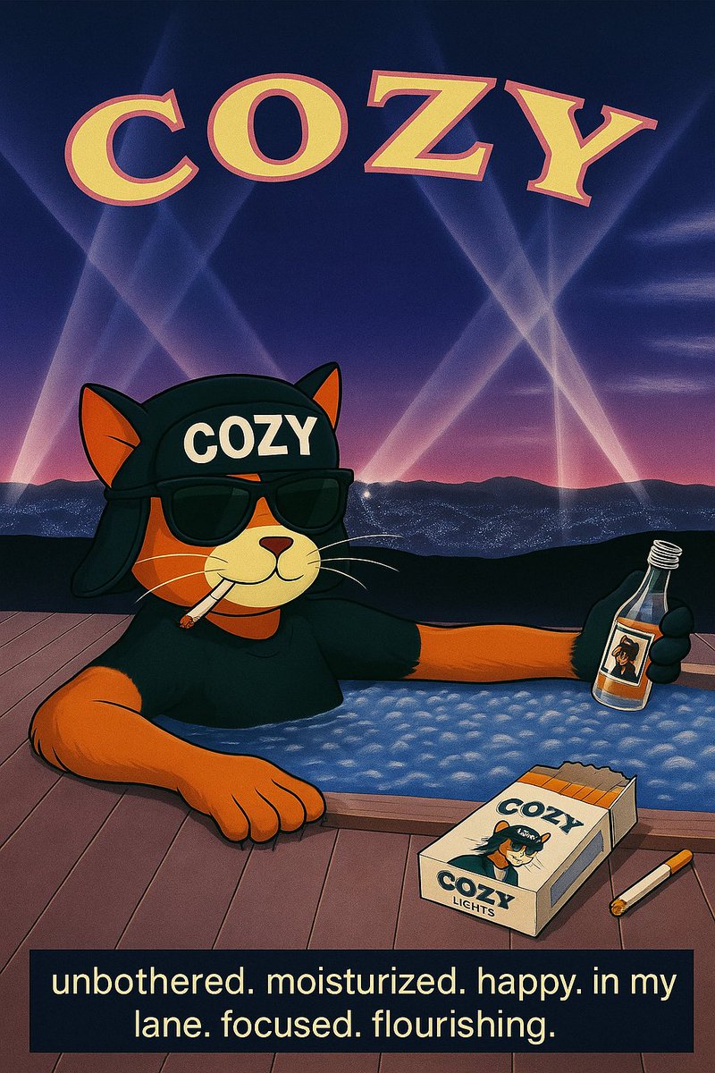 the coziest coin in web 3 right now 
follow <a href="/cozyoncoreum/">cozy</a> and accumulate 🏝️