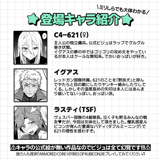 イベント用にかんたんキャラ紹介も置いてました。 