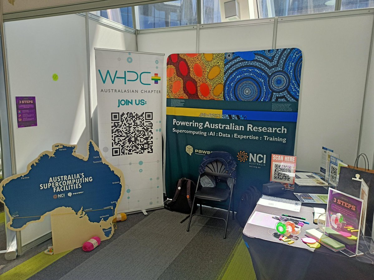 NCInews's tweet image. What happens when you connect Australia’s brightest minds on one map? 💡
At #eResearch2025, NCI Australia & @PawseyCentre created the Dream Collaboration Map — weaving together a web of ideas and partnerships across Australia’s research community. 🇦🇺💻
#HPC #ResearchComputing