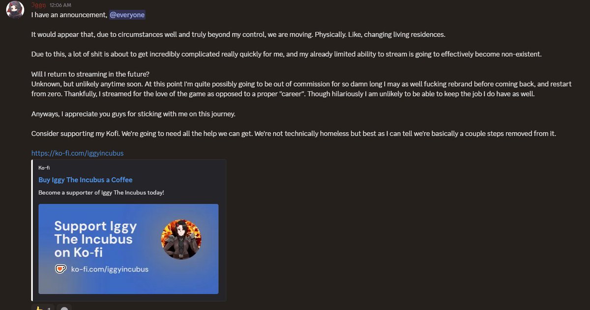 ThePyromancer's tweet image. Attention: Due to circumstances beyond my control, I am retiring from the virtual entertainment space, as the real space has become impossible to ignore.