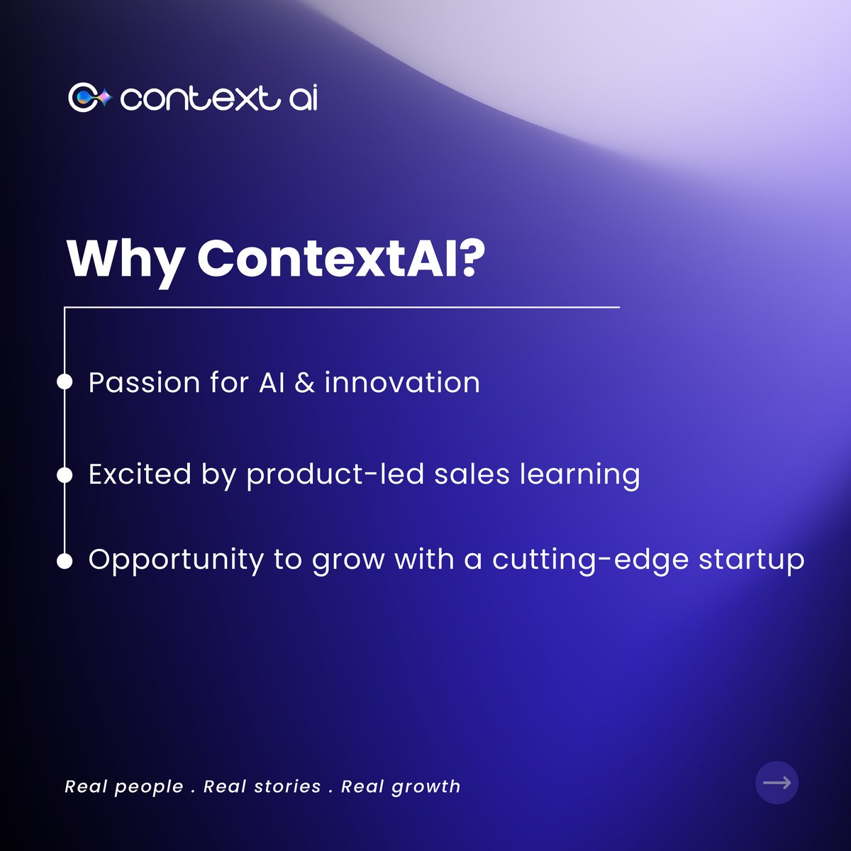 ContextQa's tweet image. 🚀 Employee Spotlight: Drashti Dhanesha – Growth Lead at ContextAI

Driving AI-powered growth with curiosity, confidence &amp;amp; impact. 💡

A true example of learning and leadership in action. 🌟
👉 linkedin.com/in/drashti-dha…

#EmployeeSpotlight #ContextAI #AI #Growth #Innovation