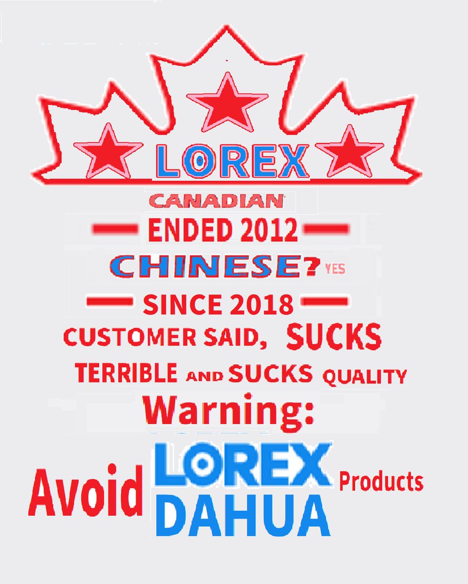 Engineerlorecs's tweet image. Avoid Lorex Product(Lorex): {Shaun Brazzoni- July 31, 2025- Viewing the live feed or loading playbacks has a 50% success rate on any given day.}👎(In Short=>Sucks quality of Lorex-China)#1882218