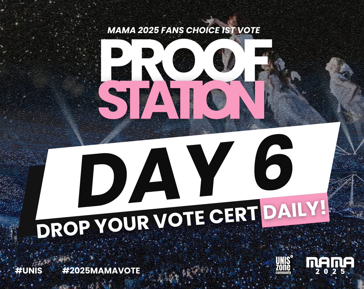 PROOF STATION, DAY 6 📣📣
This is your designated thread to submit your vote certs for today only (October 21). 

--

📌 SOME REMINDERS:
- Please double-check your vote certs before posting. Let’s avoid duplicates.
- Our mods, admins, and volunteers will collect and count all