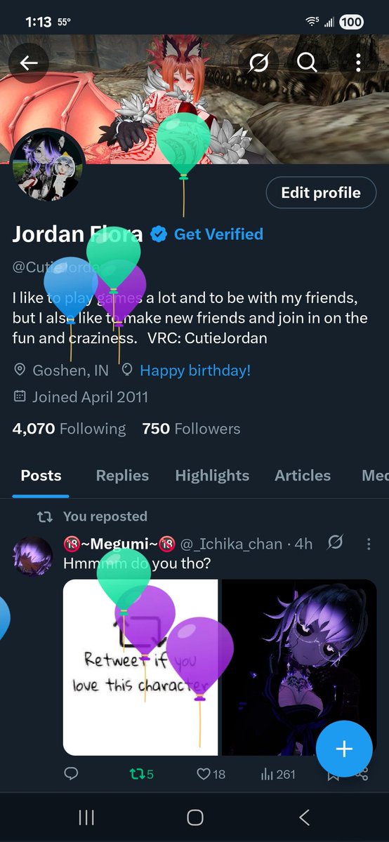 CutieJordan_'s tweet photo. It's officially my 30th Birthday 🎂🎈🎈🎉🎉🎉🎊🎊🎊 https://t.co/oTflebqyDl