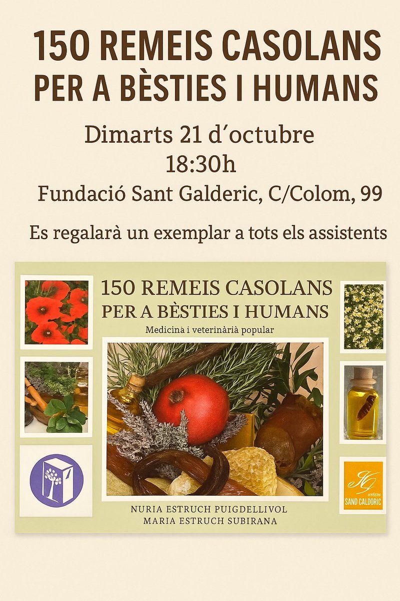 Avui a la seu de la Fundació Sant Galderic, a Terrassa, presentació del llibre i regal d’un exemplar a tots els que vingueu!