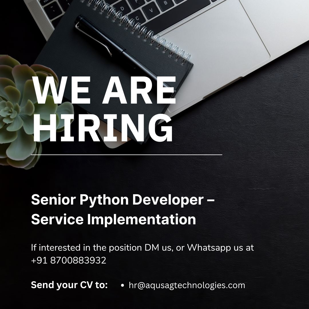 aqusag's tweet image. 🚀 #hiring : Sr. Python Dev
📍 Remote | 💰 ₹2L/Month | 📄 Contract
✅ 5+ YOE
✅ Build APIs (Gmail, Jira-style)
✅ TDD & DB design skills
➕ LLM experience = bonus!
📧 hr@aqusagtechnologies.com 
🔗 aqusag.com/jobs/detail/se…
#PythonJobs #RemoteWork #TDD #BackendDev #AquSag