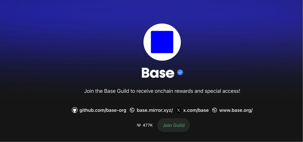 BASE的最新出的公会任务做一下

加入并认领所有角色
era.guild.xyz/base

自古以来Guild都跟空投权重没啥关系
不过dc身份关联比较大
可以用这个来提升自己的dc身份
