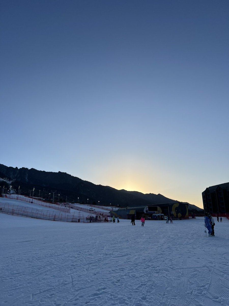 ボード：「もう寝転んでるよ、いつ来るの？」 私：「あと2ヶ月…私も凍っちゃいそう」😅