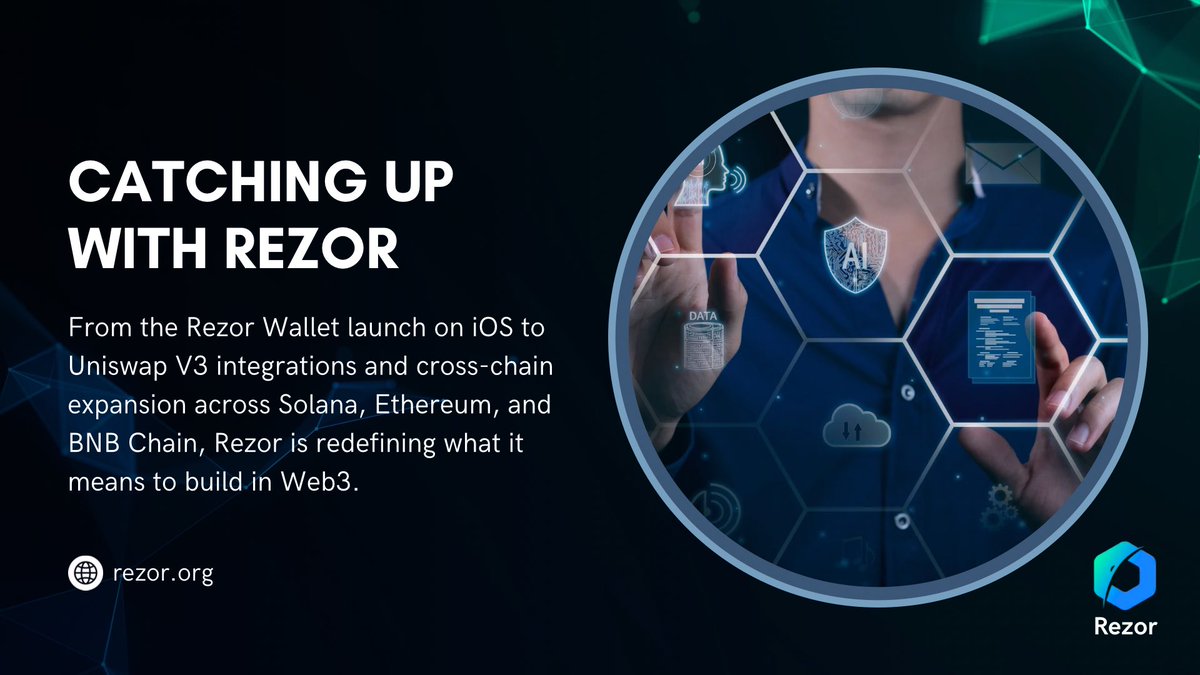 If you’ve been around the Web3 space lately, you’ve probably noticed, <a href="/Rezor_Official/">Rezor</a> has been on a roll.

From wallet launches to chain integrations and major swap upgrades, the ecosystem is quietly shaping the next era of DeFi.

Let’s break down what’s been happening🧵👇