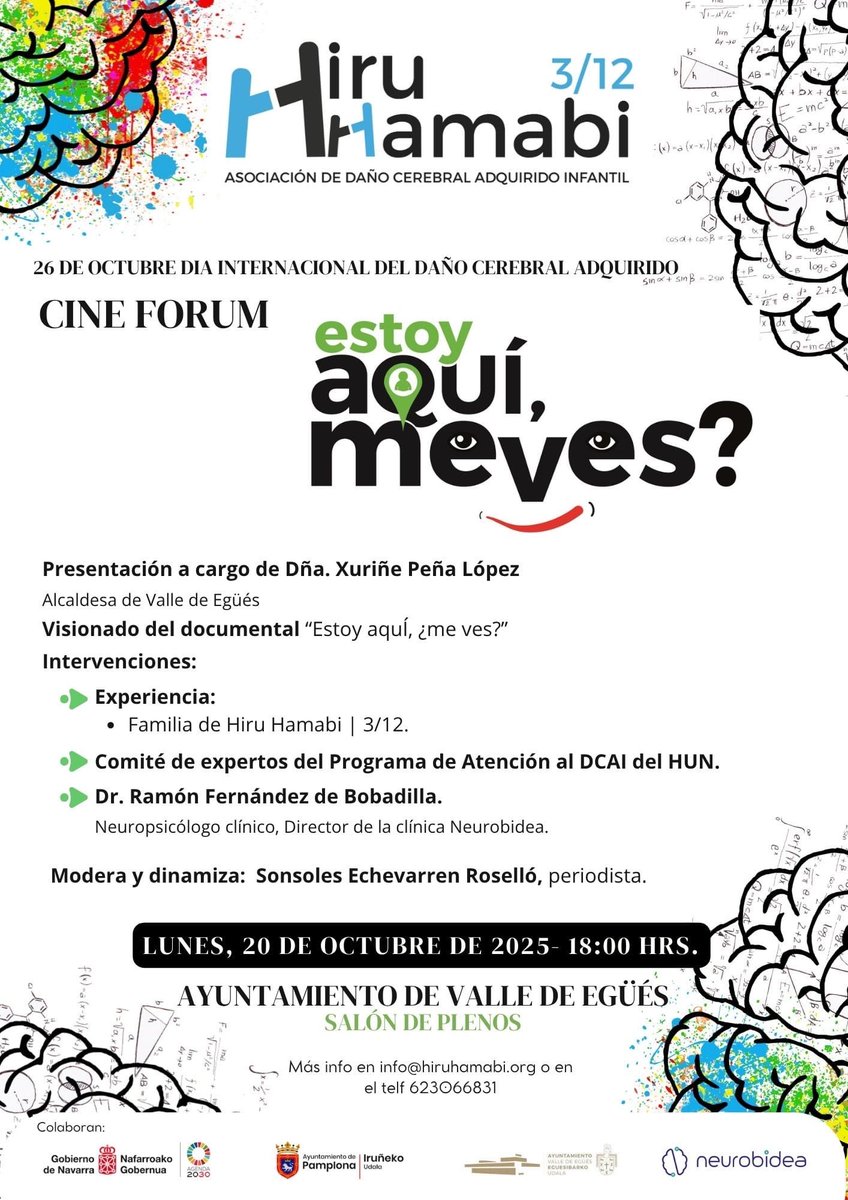 🎬Hemos asistido al cine fórum organizado por <a href="/HiruHamabi/">Hiru Hamabi | 3/12</a>  titulado “Estoy aquí ¿me ves?”

💙Una llamada a la necesidad de concienciación y de educación en inclusión.Todos los niños y niñas merecen las mismas oportunidades 

🙌Gracias  <a href="/HiruHamabi/">Hiru Hamabi | 3/12</a> por visibilizar esta realidad