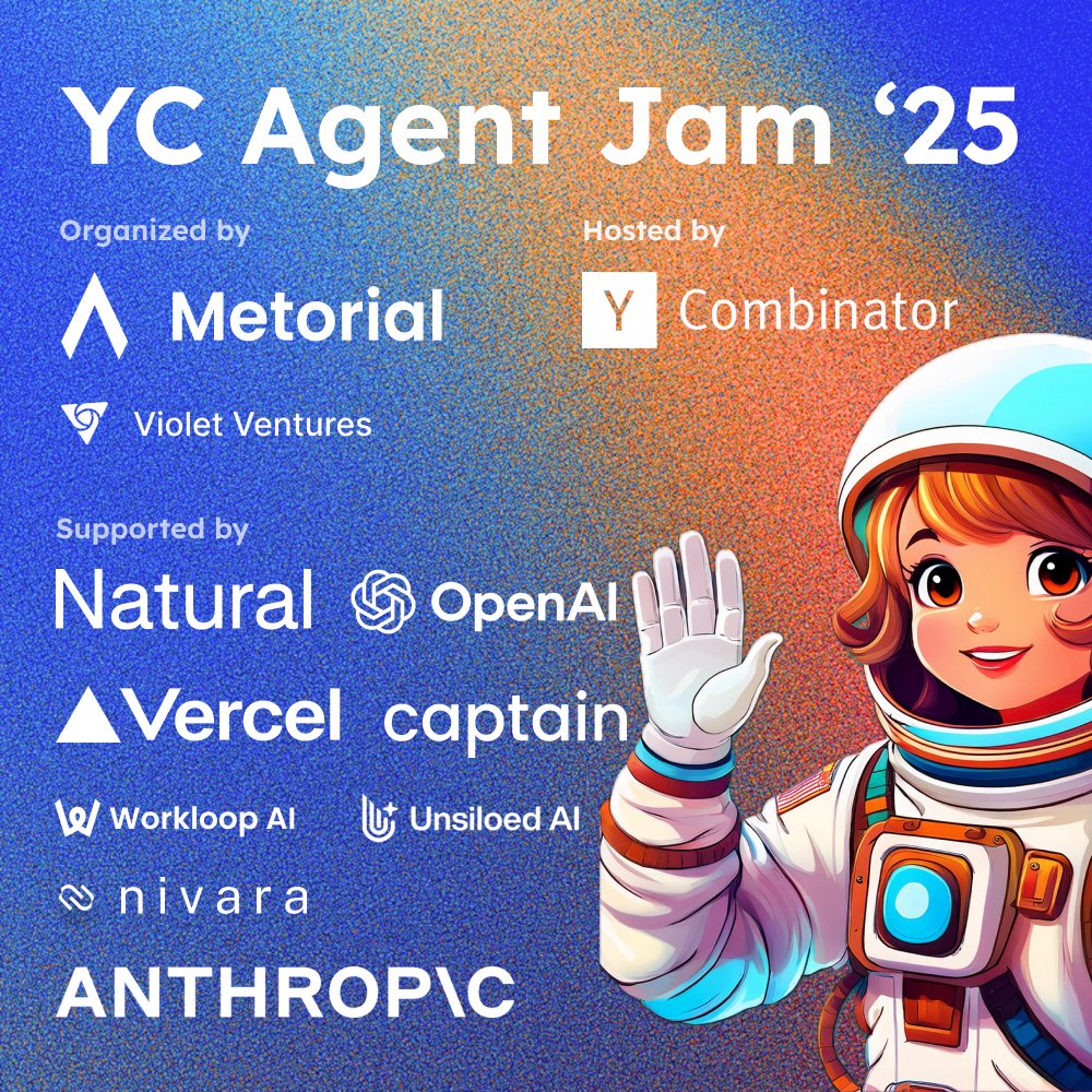 wen_rahme's tweet image. One week left to apply to the overnight @MetorialAi hackathon at the @ycombinator office.
> Win a guaranteed YC interview (yes, really!)
> $80,000+ USD in food, merch, and prices (good food is guaranteed)
> 10% acceptance rate, vetted by YC partners (-> only cracked engineers)
>…