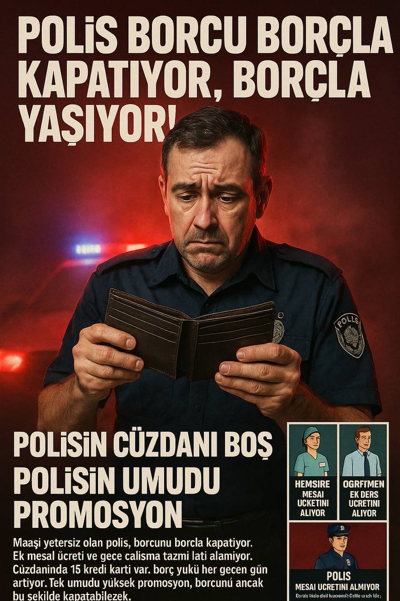 polissorunlar's tweet photo. Polisin Cüzdanı boş, umudu promosyon #günaydın #salı  #EGMPromosyondaRekor https://t.co/ye2wJxLQxf
