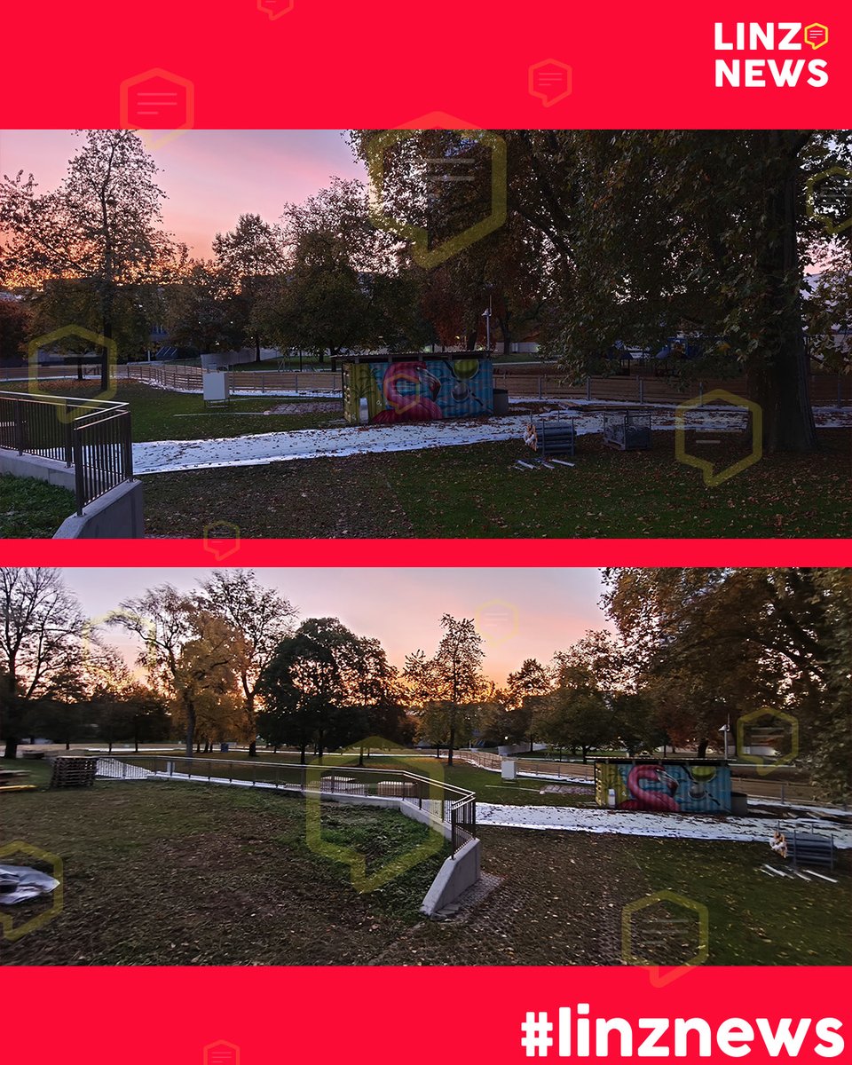 linzdotnews's tweet image. ⛸️ Parkbad Eislaufen startet bald!
👷 Der Aufbau des Rundweges läuft bereits.

#eislaufen #linz #aufbau #parkabd