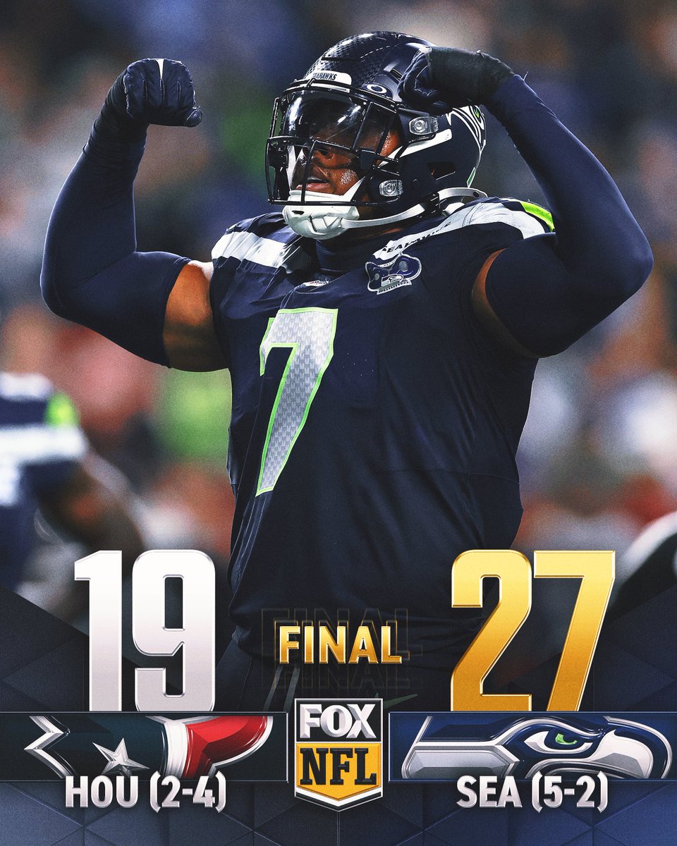 The @Seahawks pick up the W and improve to 5-2 this season 🔥 