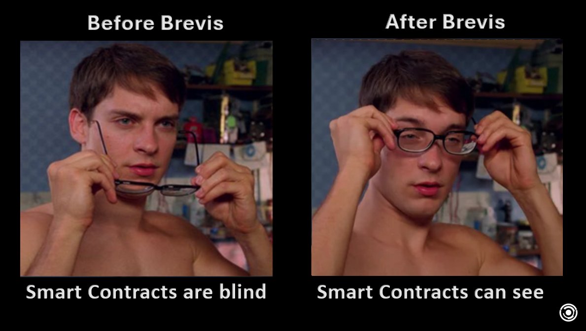 brevis_zk's tweet image. 🦯Smart contracts are blind.
😎Brevis gives them vision!