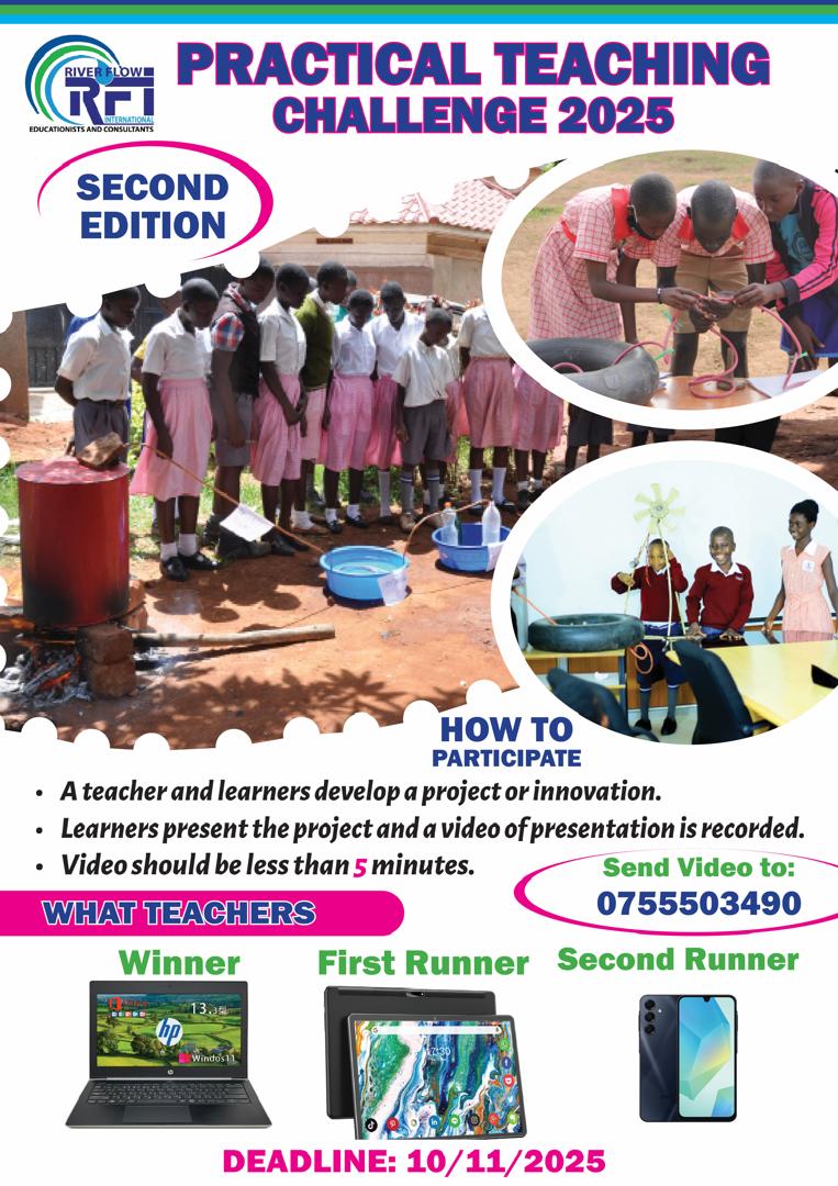RiverFlowInt's tweet image. 🎉 The Practical Teaching Challenge 2025 is here — Second Edition! 🌟
Are you a teacher who loves bringing science to life? 💡
This is your chance to showcase creativity, teamwork, and innovation in the classroom!
👩🏫 How to Participate:
✨ Work with your learners to create a…