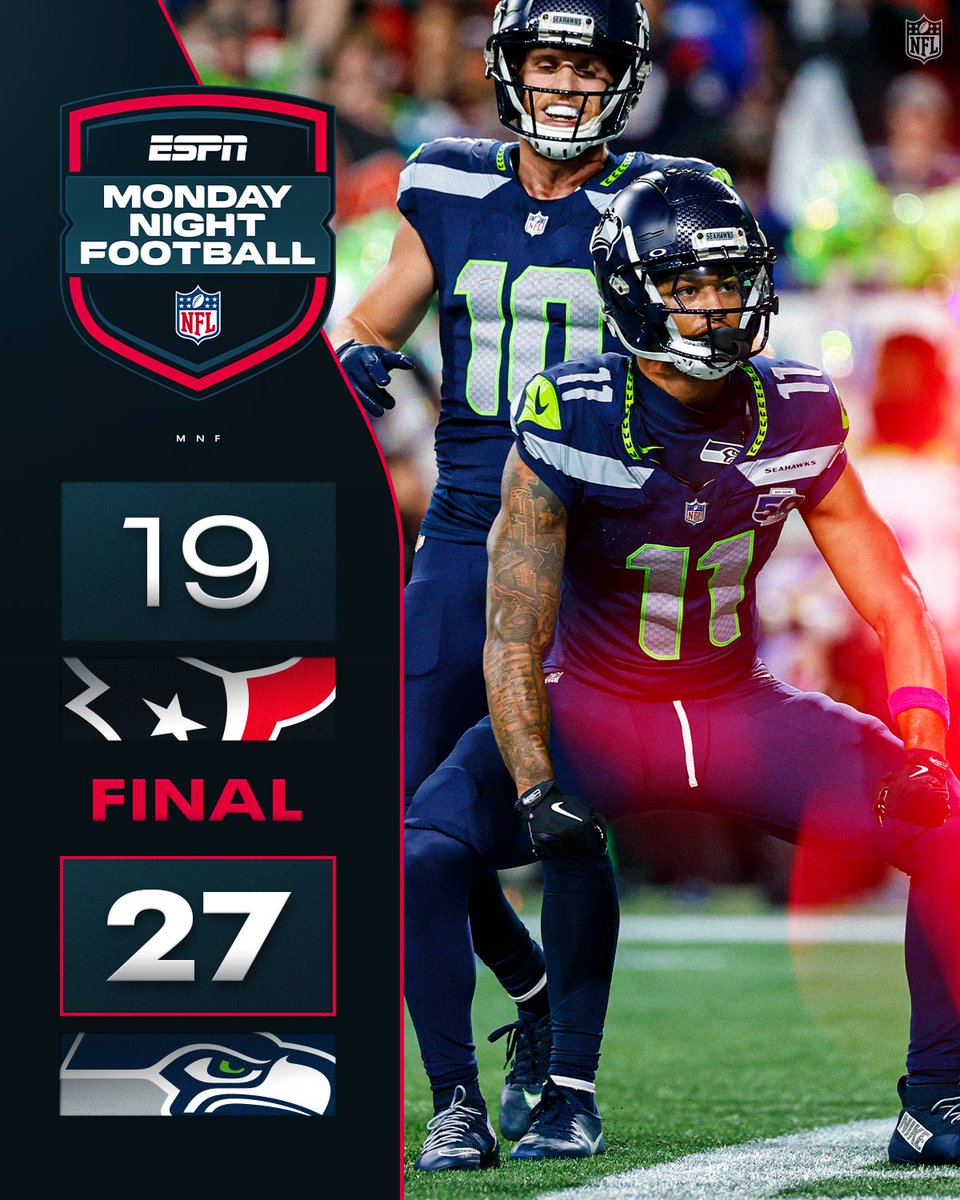 FINAL: @Seahawks win on MNF to wrap up Week 7! 