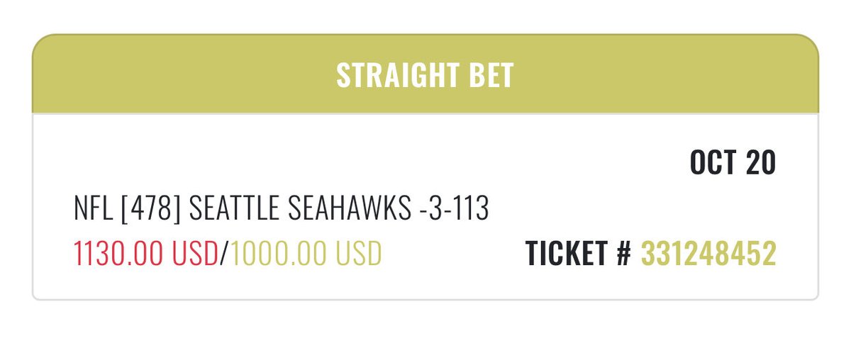 💰[1] Seahawks -3