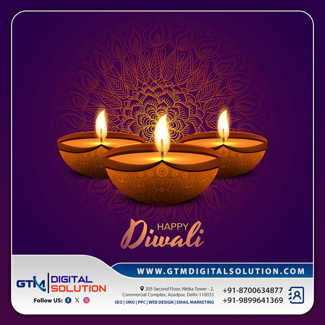 gtmsolution1's tweet photo. 🌸✨ Happy Diwali from GTM Digital Solution! ✨🌸
•
May the festival of lights illuminate your path to success, creativity, and growth.
Let’s celebrate new beginnings, brighter ideas, and digital progress that shines all year long! 💡💻
•
•
#HappyDiwali #Diwali #Deepavali https://t.co/XVDrrXY42m