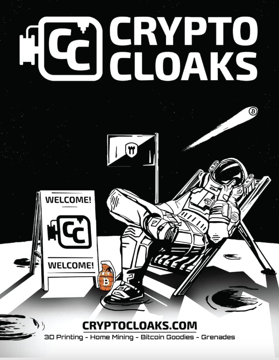 Bitcoin goodies, home mining, and grenades. 

Thank you <a href="/CryptoCloaks/">CryptoCloaks™ 🥰</a> for supponrting bitcoin art.  ⚡️