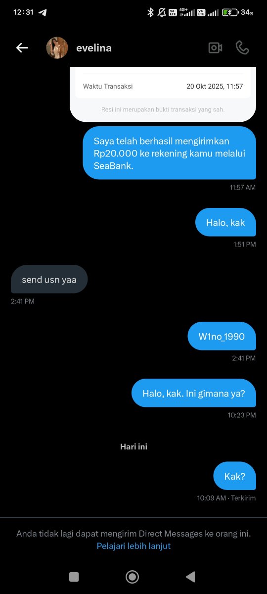 Dan yapp, sesuai dugaan sebelumnya kalo gue ditipu wkwkwkwkwkw untuk cuma beli yg 200rbx😭 

Sialan bat ini lonte @laneerns 🖕 hati-hati gaes sama ini akun #zonauang