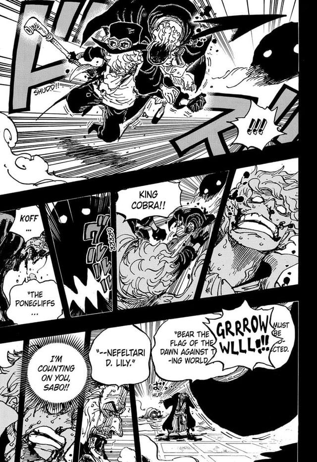#ONEPIECE1163
Before anyone gets carried away, let's remember how Cobra had AIDS yet he held Imu and the Gorosei back long enough to let Sabo get away.