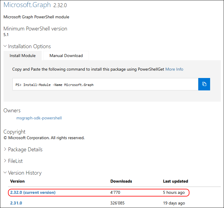 andresbohren's tweet image. 🚨New #MicrosoftGraph #PowerShell Modules 2.32.0 have been released
bit.ly/4qiE9nO