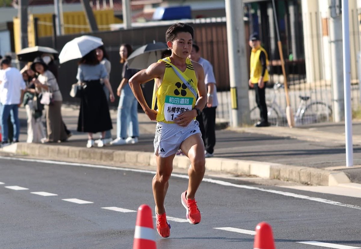 sgu_TFclub's tweet photo. 10/13第37回出雲全日本大学選抜駅伝競走
男子
6区(10.2km)
伊藤徹 31'27"[区間11位]

#札幌学院大学
#SGU
#自分史上最速
#金糸雀風雲児
#繋
#恩を知り恩に報いる
#アディダスファミリー
#adidas https://t.co/PBKDUjRIj0