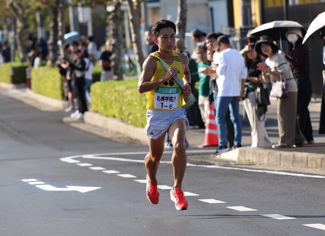 sgu_TFclub's tweet photo. 10/13第37回出雲全日本大学選抜駅伝競走
男子
6区(10.2km)
伊藤徹 31'27"[区間11位]

#札幌学院大学
#SGU
#自分史上最速
#金糸雀風雲児
#繋
#恩を知り恩に報いる
#アディダスファミリー
#adidas https://t.co/PBKDUjRIj0
