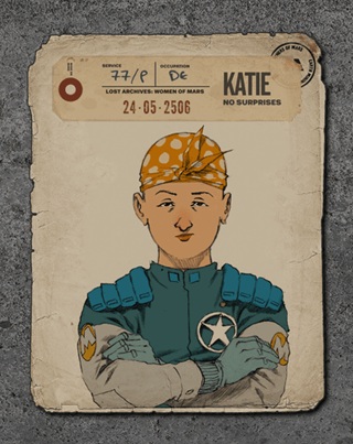 The Red Dust Squad
Story continue....

Side Characters:

Katie "No Surprises" – Head of Mars Police. Dumb as frozen regolith. Thinks the Red Dust Squad are “oxygen terrorists.”  

Boto Blue &amp; Boto Yellow – Twin android robots who constantly crash into each other because their GPS