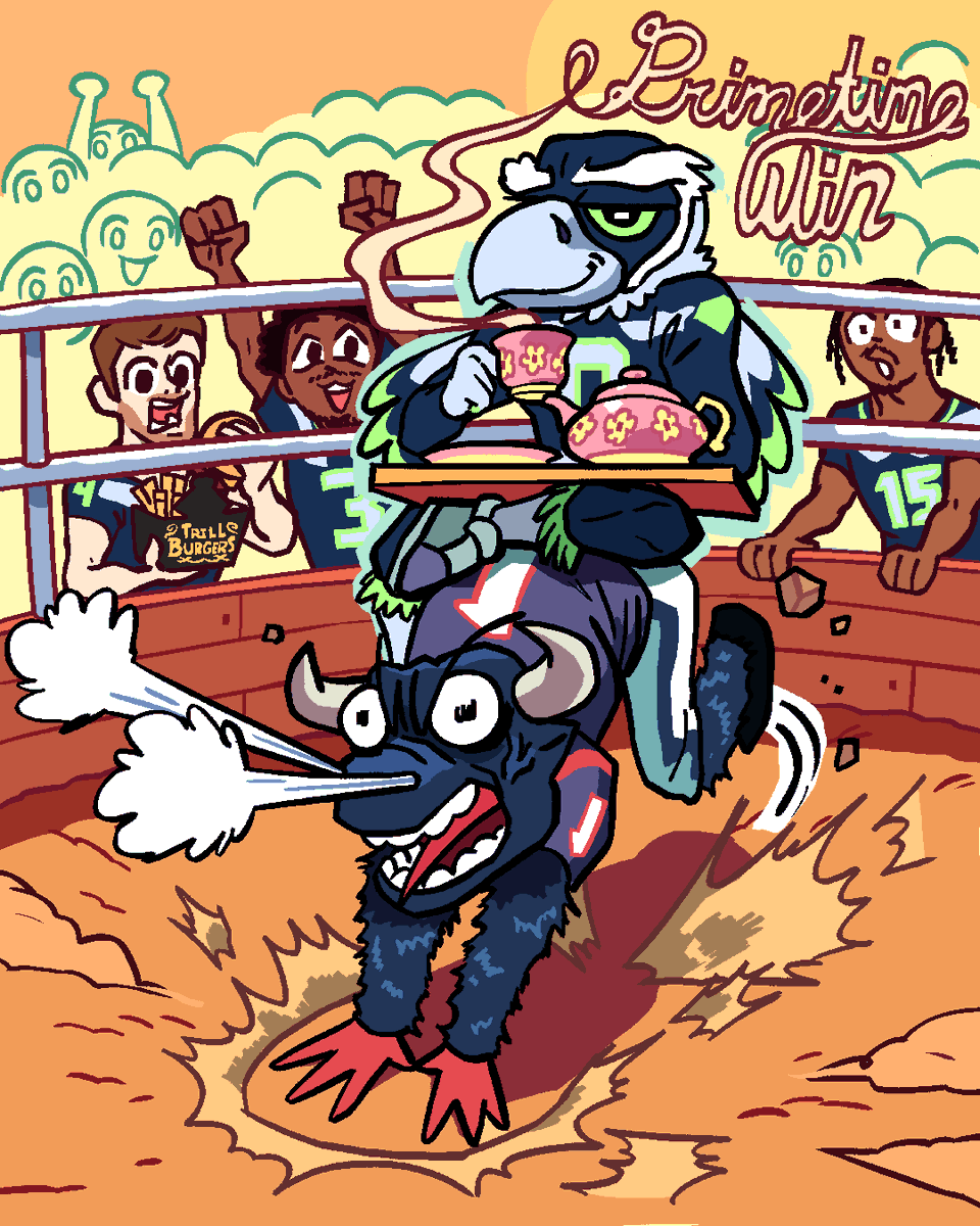 Seahawks win. No bull. 