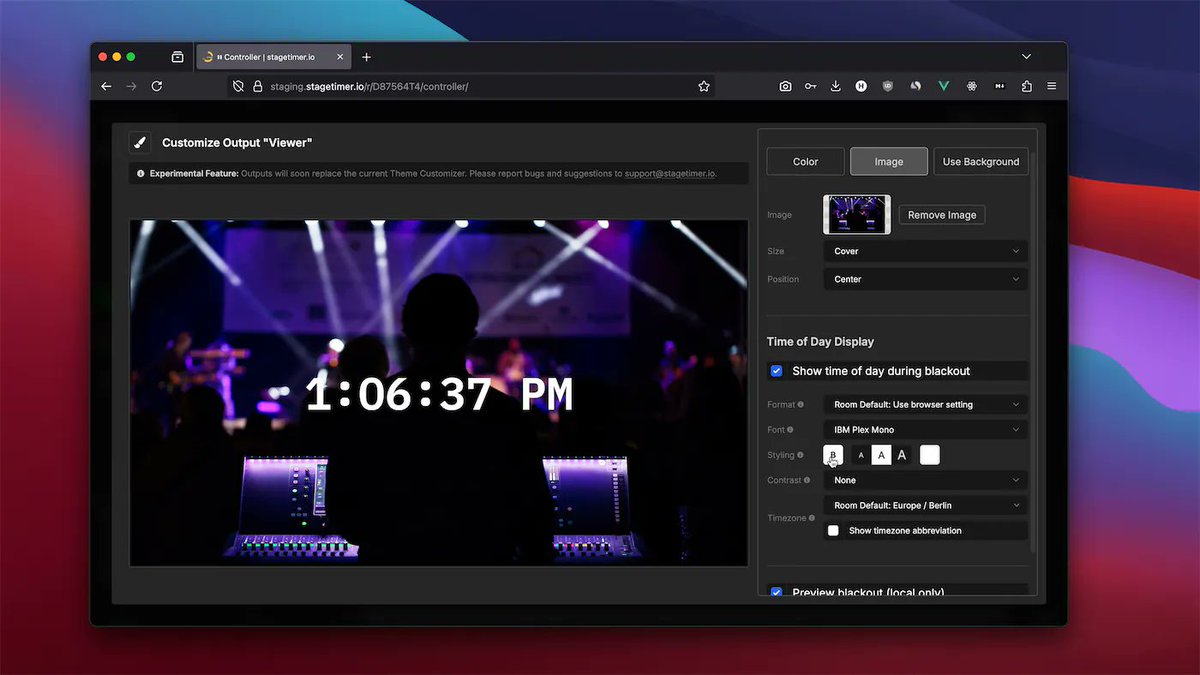 stagetimer.io tweet media