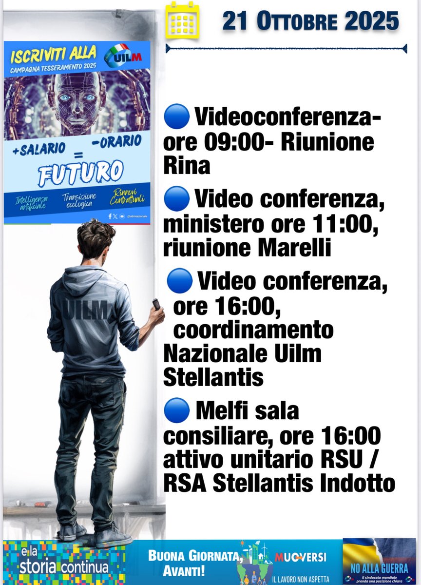 ⏰ Buongiorno! ☕️🗓 
#impegniUilmBasilicata #Muoversi #IlLavoroNonAspetta #avanticosì