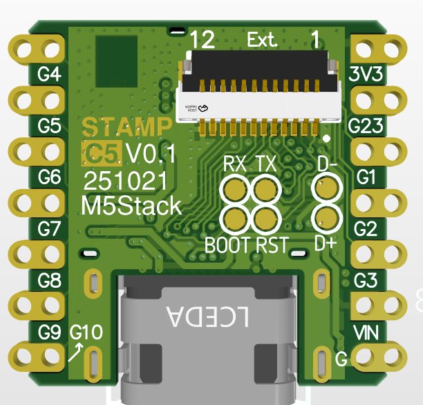 M5Stack's tweet image. StampC5 ing