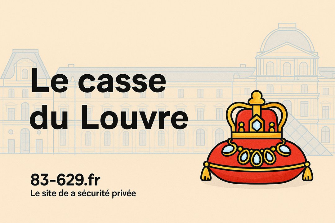 blog83629's tweet image. 💎 Casse éclair au Louvre : en 8 minutes, des bijoux d’une valeur inestimable disparaissent. Ce vol relance le débat sur la sécurité des musées et les limites imposées à la sécurité privée face aux technologies d’IA encore interdites. ⚖️🔍 

#SecuritePrivee #SSIAP #CNAPS #Sureté…