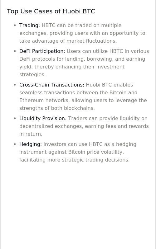 Botsfolio | Invest in Premade Crypto Portfolios (@botsfolio) on Twitter photo Think you know Huobi BTC? 🤔 Prepare to be surprised! This image reveals its diverse use cases and applications, and it's just the beginning. @Huobiglobal #Crypto #HuobiBtc #Investing #Trading Think you know Huobi BTC? 🤔 Prepare to be surprised! This image reveals its diverse use cases and applications, and it's just the beginning. @Huobiglobal #Crypto #HuobiBtc #Investing #Trading