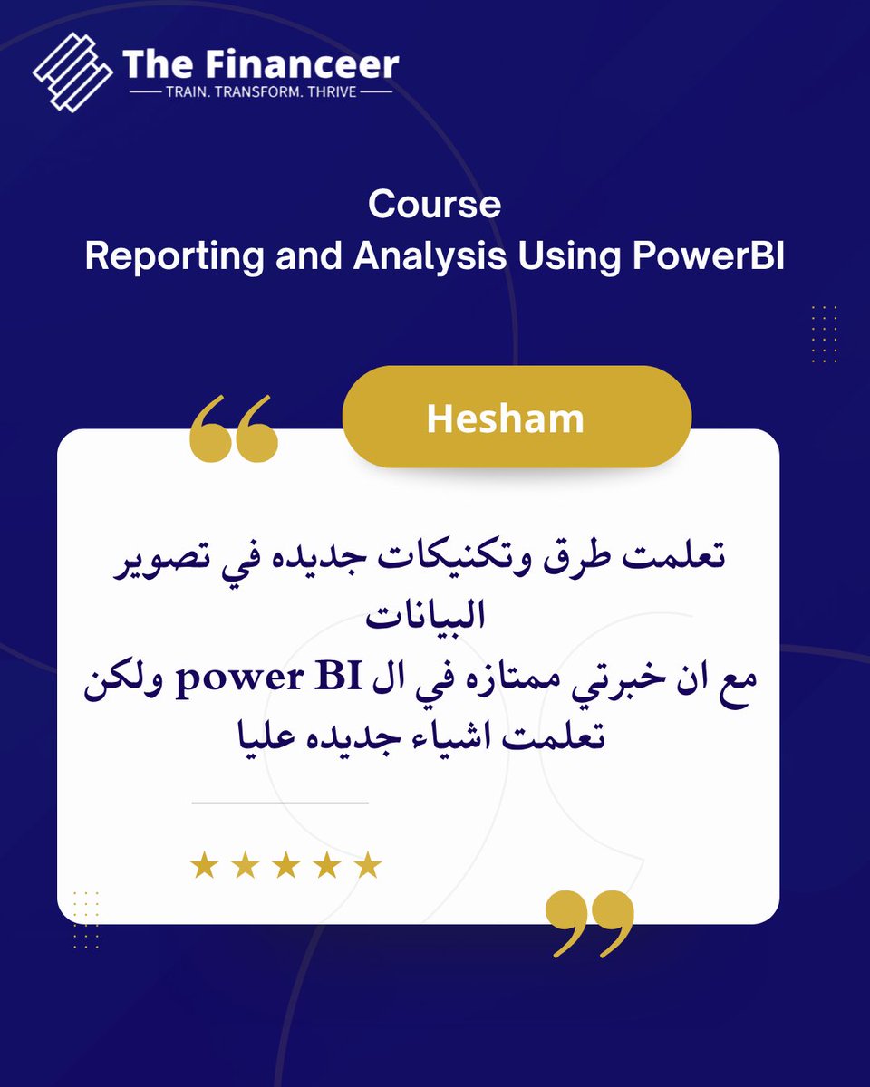 TheFinanceer's tweet image. Proud to share some of the feedback from participants in the Reporting and Analysis Using Power BI course 💡
These words always remind me that real learning begins when we start applying what we’ve learned 🙏
#PowerBI #Data_Analytics #Professional_Development #Data_Driven
